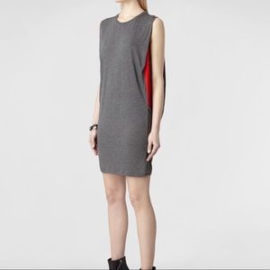 All Saints Grey & Red Alvie Dress